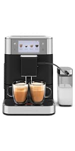 KitchenAid Semi Automatic Espresso Machine with Burr Grinder, KES6551, Porcelain White