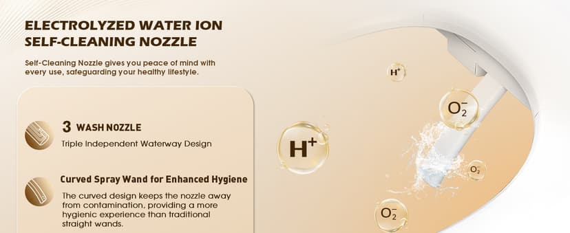 iliD Smart Max Bidet Toilet Seat, Electric Elongated Ecoseat with Four Cleaning Modes, Auto Open/Close, Wider Seat, Ultra Slim, Female Wash and Rear Wash