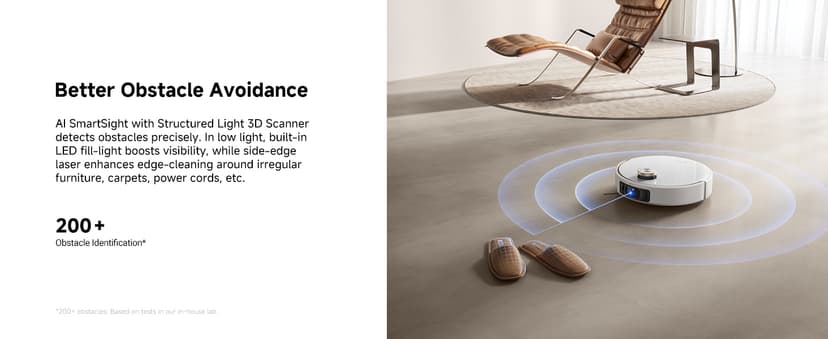 Mova V50 Ultra Complete Robot Vacuum and Mop Self-Cleaning, 24,000 Pa Suction, Liftable Navigation with Obstacle Overcoming and Warm Water Mopping with DuoSolution System Designed for Pets, White