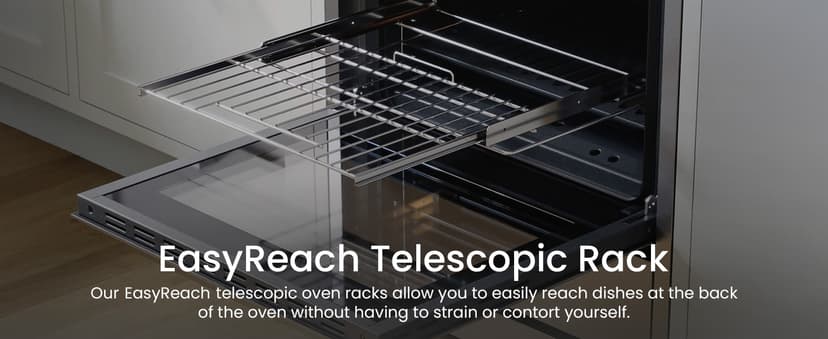 RRG361TS 36" Gas Range, 5 Sealed Burners, 4.3 cu. Ft. Capacity, Freestanding Slide-in Convection Oven, Easy Reach Racks, Clock and Timer, Stainless Steel