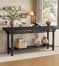 Little Tree 70.9-Inch Long Console Table, Narrow Sofa Table Behind The Couch, Farmhouse Console Table for Living Room, Entryway, Hallway