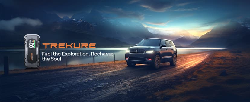 8-in-1 Car Battery Jump Starter 7000A Peak 65W Fast Charging Portable Car Battery Jumper Starter Portable (All Gas/10L Diesel) Jump Box with Extended Jumper Cables