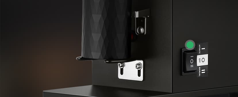 Huanyu Commercial Coffee Grinder with 64mm Flat Burr Anti-Flying Grounds Outlet 26oz Lotus Hopper 8 Stepless Settings Electric Coffee Grinders with Smart Touchscreen for Cafés Restaurants