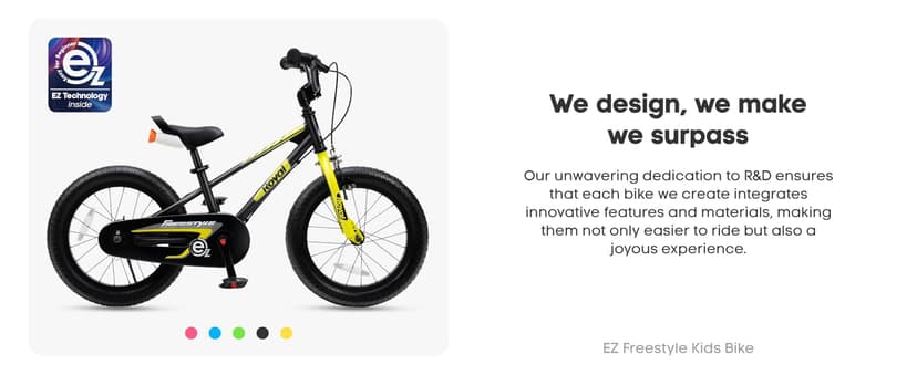 RoyalBaby Kids Bike EZ Balance to Pedal Dual Handbrake Toddlers Boys Girls Bicycle 12-20 Inch for Age 3-10 Years