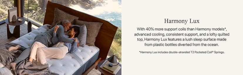 Beautyrest Harmony Lux Coral Island 15.75" Plush Pillow Top Queen Mattress - Cooling Technology, CertiPUR-US Certified Memory Foam, Supportive Pocketed Coils and Edge Support