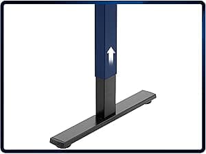 VIVO Electric 60 x 24 in Standing Desk, Memory Height Adjustment, 1B Series, One-Piece Black Top, Black Frame, DESK-KIT-1B6B