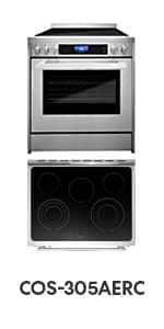 COSMO F965 36 in. Stellar Collection 3.8 cu. ft. Dual Fuel Range, 5 Sealed Burners, 8 Function Convection Oven in Stainless Steel
