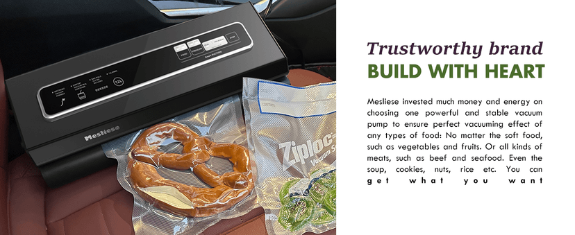 Vacuum Sealer Machine 90Kpa 6-in-1 Compact Food Vacuum Sealing Preservation System with Cutter | 2 Bag Rolls | 5 Pre-cut Bags | Dry&Moist Modes | ETL Listed (Gray)