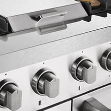 Cosmo COS-DFRL486GK 48 in. Lumin Collection 6.7 cu. ft. Double Oven Dual Fuel Range with 6 Sealed Burners, Rapid Convection, Stainless Steel