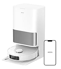 Mova P50 Pro Ultra Robot Vacuum and Mop, 19,000Pa Suction with Anti-Tangle Brush, Removable & Liftable Mop for Carpet & Floor, 167℉ Mop & Washboard Self Drying & Cleaning, Auto Empty & Refill