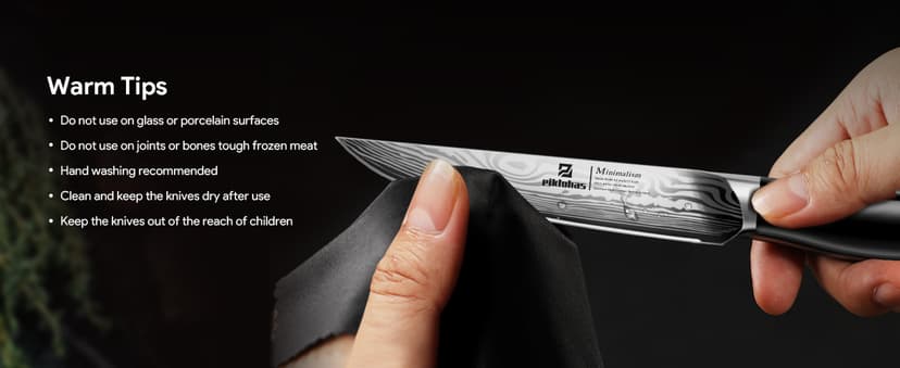 Steak Knives Set of 8 with Drawer Organizer Built-in Sharpener, 4.6 Inch Non Serrated Dinner Knife, Forged German Steel Damascus Pattern Straight Edge Meat Knife with Full Tang Handle, Black