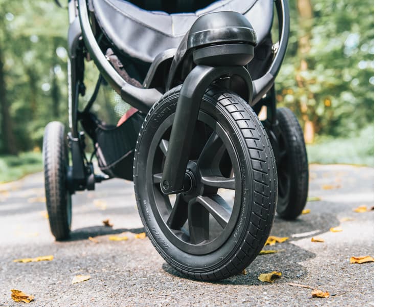 Chicco Activ3 Jogging Stroller, All-Terrain Stroller, Compatible with Chicco Infant Car Seats (not Included), Baby Travel Gear | Eclipse/Grey