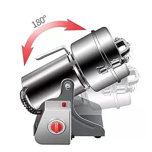 Electric Grain Grinder Mill 1000g High-speed Spice Herb Mill Commercial Powder Machine for Dry Cereals Grain Herb Spice Coffee Corn Bean CE approved (1000g Stand Type)