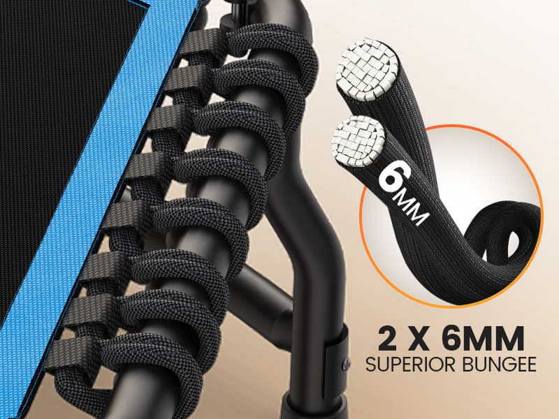 ANCHEER 50" Rebounder Trampoline for Adults- 2025 Foldable Mini Trampoline with Bar- Exercise Trampoline for Adults, Max Load 560lbs, for Indoor/Garden Workout