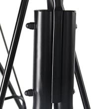 3-Seat Patio Swing Chair,Outdoor Porch Swing with Adjustable Canopy and Durable Steel Frame for Patio, Garden, Poolside (Black)