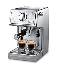 De'Longhi 15-Bar Pump Espresso Machine with Milk Frother & Temperature Control - Compact Home Barista Coffee Maker for Espresso, Latte, Cappuccino & Iced Coffee, Easy to Clean Design