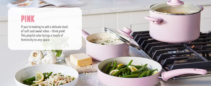 GreenLife Soft Grip 16 Piece Cookware Set, Non-Toxic PFAS-Free Ceramic Nonstick, Pots, Frying, Sauce, Saute, Glass Lids, Stay-Cool Handles, Wobble Free Bases, Dishwasher & Oven Safe, Turquoise