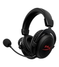 HyperX Cloud III Wireless – Gaming Headset for PC, PS5, PS4, up to 120-hour Battery, 2.4GHz Wireless, DTS Spatial Audio, 53mm Angled Drivers, Memory Foam, Durable Frame, 10mm Microphone, Black