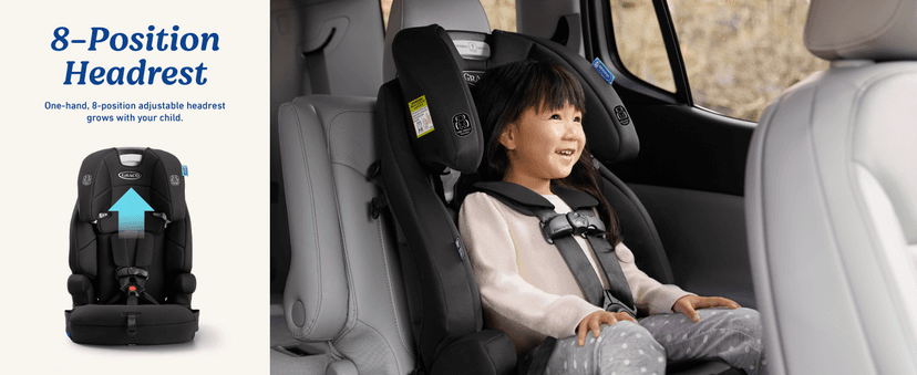 Graco Tranzitions 3-in-1 Harness Booster Car Seat, Forward Facing Car Seat, Highback, to Backless Booster, Proof