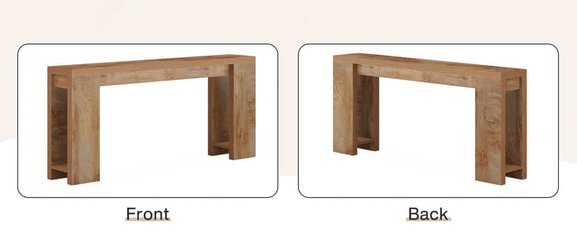 Tribesigns 70.9-Inch Extra Long Console Table, Farmhouse Wood Sofa Table Behind Couch, Narrow Entryway Accent Table for Living Room, Hallway, Entrance, Foyer, Light Oak Brown