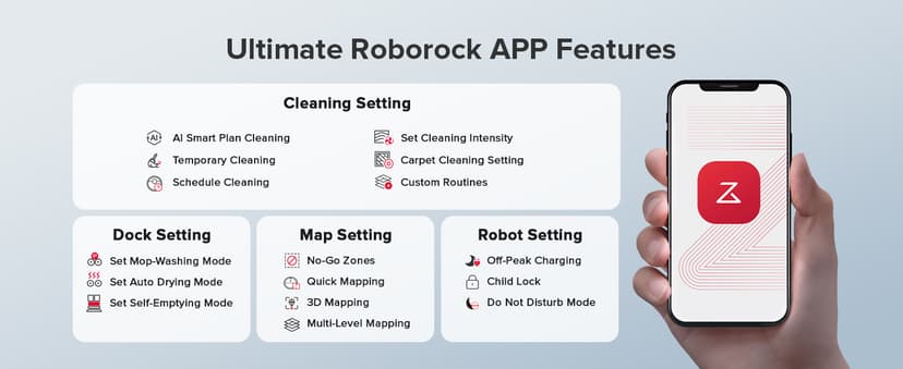 roborock Qrevo Series Robot Vacuum and Mop, 8000Pa Suction, Upgraded from Qrevo S, Anti-Tangle Brushes, Smart Obstacle Avoidance, Auto Mop Washing, All-in-One Dock, 200RPM Spinning Mops, Black(QV 35A)