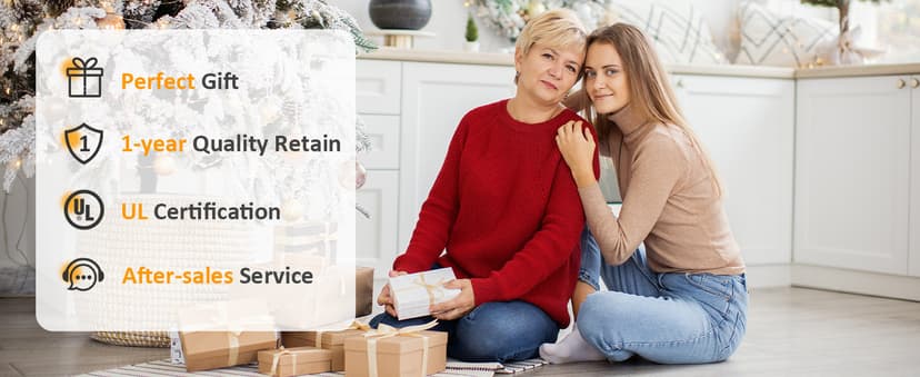 4-Slice Waffle Maker with Nonstick Surface, 1200W Waffle Iron, Time & Temperature Control, LCD Display, Perfect Waffle Maker for Kids and Families, Stainless Steel, Silver