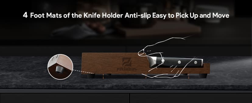 Steak Knives Set of 8 with Drawer Organizer Built-in Sharpener, 4.6 Inch Non Serrated Dinner Knife, Forged German Steel Damascus Pattern Straight Edge Meat Knife with Full Tang Handle, Black