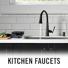 Delta Geist Brushed Nickel Bathroom Faucet 1 Hole, Single Hole Bathroom Sink Faucet for Vanity, Push-Pop Drain Assembly, SpotShield Brushed Nickel 15864LF-SP