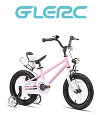 Glerc Maggie Girls Bike, 12-20 Inch Kids Bike for 2-13 Years Old Children, Princess Style Kids Bicycle with Doll-Seat & Basket & Training Wheels, Multiple Colors