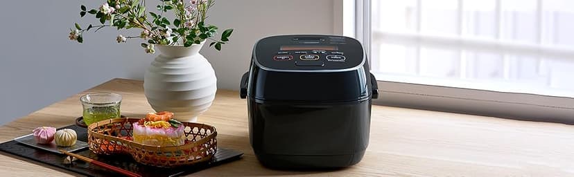Zojirushi NW-JEC10BA Pressure Induction Heating (IH) Rice Cooker & Warmer, 5.5-Cup, Made in Japan