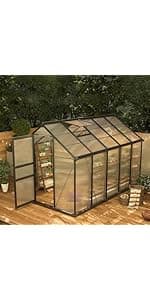 10'x10' Hardtop Gazebo, Heavy Duty Aluminum Permanent Hardtop Gazebo Outdoor Pavilion with Curtains and Netting for Garden (Khaki, 10'x10')