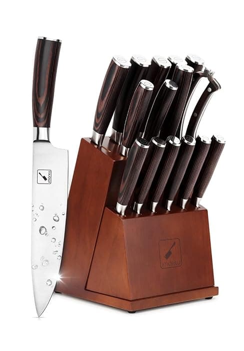 imarku Pots and Pans Set, 14PCS Kitchen Cookware Sets Tri-Ply Clad Stainless Steel with Hangered Handle and Lids, Suits Ceramic and Induction, Oven and Dishwasher Safe, Best Gifts for Women Man