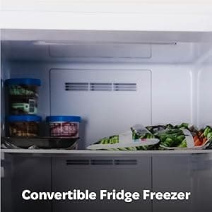 Hamilton Beach HZ8971 17 cu ft Upright Convertible Fridge/Freezer-Frost Free-Reversible Door-Removable Glass Shelves-LED Interior Light, White