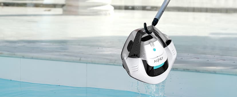 AIPER Cordless Robotic Pool Vacuum, Self-Parking Technology, Portable, Ideal for Above-Ground Flat Pool up to 40 Feet