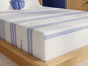 Vibe Gel Memory Foam Mattress, 12-Inch CertiPUR-US Certified Bed-in-a-Box, King, White