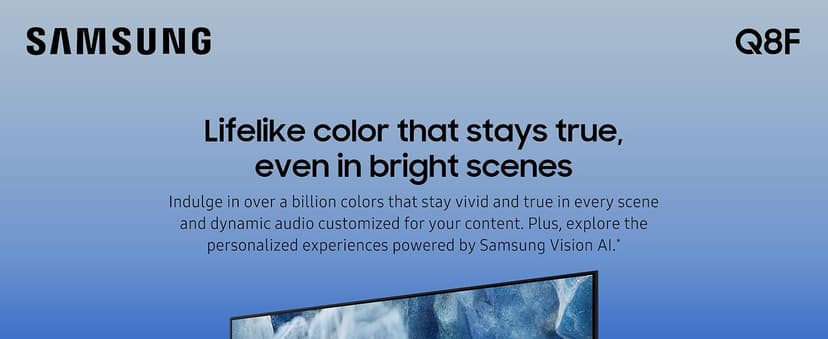 Samsung 50-Inch Class QLED Q8F 4K UHD Smart TV (2025 Model) Q4 AI Processor, 100% Color Volume with Quantum Dot, AirSlim Design, Endless Free Content, Samsung Vision AI, Alexa Built-in