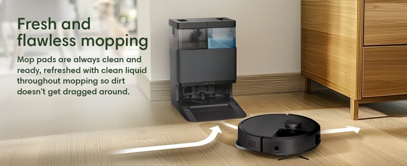 iRobot Roomba Plus 405 (G181) Combo Robot Vacuum & Mop with AutoWash Dock - Amazon Exclusive, Dual Spinning Mop Pads, Self-Empties for 75 Days, Intense Suction, Pad Washing & Drying, Pad-Lift, LiDAR