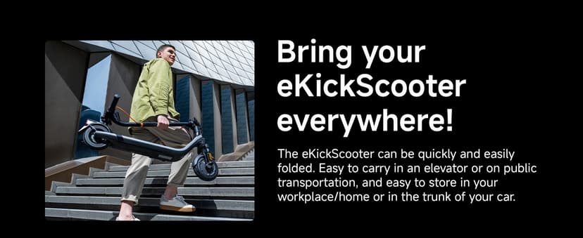 Segway Ninebot E2 Plus II/ E2 Pro Electric Scooter, 15.5 mph Top Speed, Front Suspension (E2P2 Only), Portable Kick Scooter for Adults, UL-2272 2271 Certified