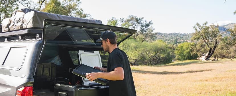 ICECO VL75ProD Portable Refrigerator, 12v Dual Zone Fridge Freezer with SECOP, 0°F to 50°F, 79Qt 12V Portable Freezer with Reversible Lid, Car Fridge portable AC/DC For Car, Camping |with Cover