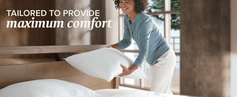 Beckham Hotel Collection Bed Pillows Standard/Queen Size Set of 2 - Original Down Alternative Pillow for Sleeping - Bedding for Back, Stomach or Side Sleepers