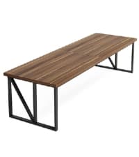 Tribesigns 78.7 Inches Long Computer Desk, Wooden Extra Long Desk, 2 Person Large Writing Table for Home Office, Brown