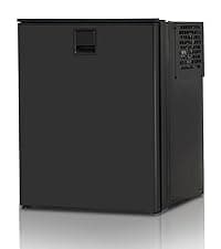 SMETA 12 Volt Refrigerator 12v 1.2 cuft RV Mini Fridge with Lock Truck Refrigerator DC 12V|110V Compact Small Fridge for Freightliner Cascadia Wheeler Trucker Drivers, Camper, Boat, Marine