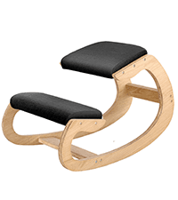 Predawn Ergonomic Kneeling Chair, Rocking Chair Stool, Knee Chair, Posture Chair for Home Office Meditation Wooden & Linen Cushion-Office Desk Chair for Back Neck Pain Relief & Improving (White Oak)