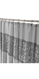 Creative Scents Fabric White Shower Curtain for Bathroom - Spa, Hotel Luxury Matt Waffle Weave Square Design, Water Repellent, 230 GSM Weighty Cloth, 72" x 72" for Decorative Bathroom Curtains