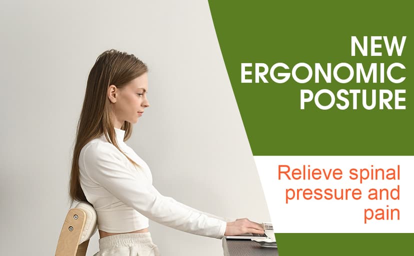 Ergonomic Kneeling Chair with Back Support,Kneeling Chair Improve Posture and Relife Back Pain,Soft Memory Arc-Pad and Wood Adjustable Height Rocking Knee Chairs,Ideal for Office Home Desk,Natual