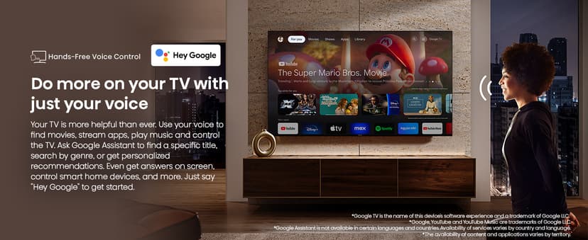 Hisense 85-Inch Class QD7 Series QLED 4K UHD Google Smart TV (85QD7N, 2024 Model) - QLED, Native 144Hz, Motion Rate 240, Direct Full Array, Game Mode Pro, Alexa Compatibility