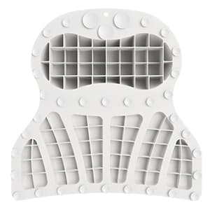 Bath Pillow Luxury Bathtub Pillow, Bath Pillows for Tub Head Neck and Back Support, Non-Slip Soft Silicon Bath Tub Pillow with Strong Suction Cup, Bath Accessories Spa Gifts, White