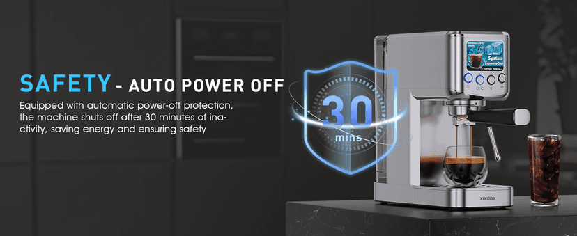 Espresso Machine 20 Bar with Milk Frother, Stainless Steel Coffee Maker with 42 oz Removable Water Tank for Cappuccino, Latte&Cold Brew, Home&Office, Silver