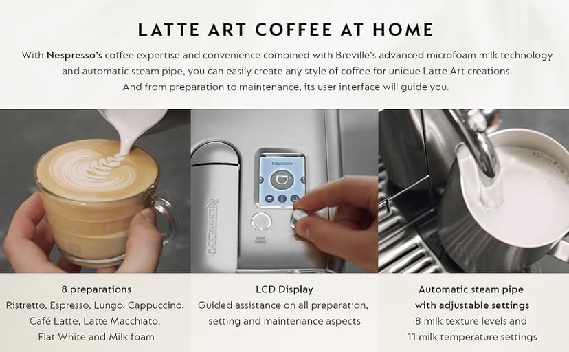 Nespresso Breville Creatista Plus BNE800DBL, Damson Blue