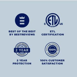 Hauslane 30” Wall Mount Range Hood Low Noise Performance Contemporary Design, Full-Size Handle Professional-Grade Baffle Filters, LED Lamps, Stainless Steel Chef Series WM-540 Ducted or Ductless